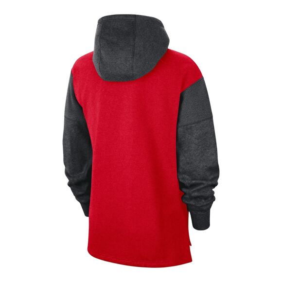 University of Georgia Bulldogs Nike Colorblock Pullover Hoodie Red - Picture 2 of 12